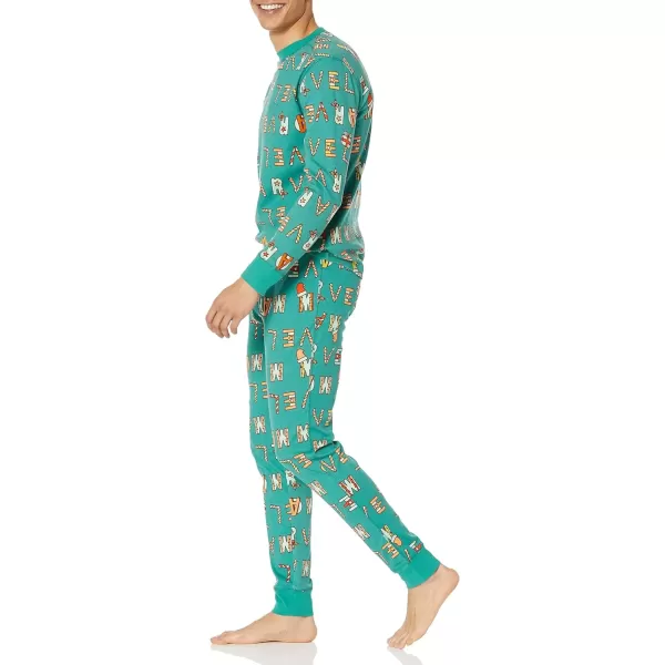 imageAmazon Essentials Disney  Marvel  Star Wars Mens SnugFit Pajama Sleep SetsFestive Marvel