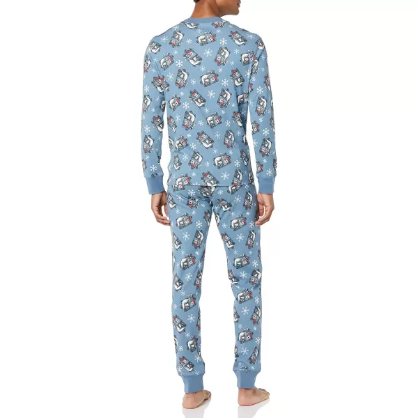 imageAmazon Essentials Disney  Marvel  Star Wars Mens SnugFit Pajama Sleep SetsNightmare Santa Jack  Mens Snugfit