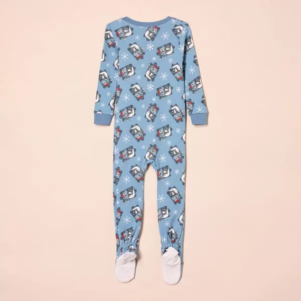 imageAmazon Essentials Disney  Marvel  Star Wars Unisex Babies and Toddlers SnugFit Cotton Footed Pajamas MultipacksNightmare Santa Jack  Footed Sleeper