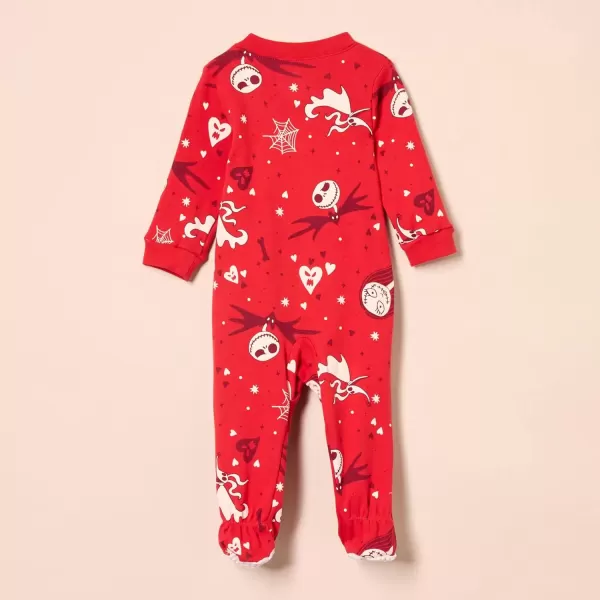 imageAmazon Essentials Disney  Marvel  Star Wars Unisex Babies and Toddlers SnugFit Cotton Footed Pajamas MultipacksNightmare Valentine  Sleep  Play