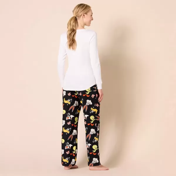 imageAmazon Essentials Looney Tunes Womens Flannel Pajama Sleep SetsLooney Tunes Gang  Womens