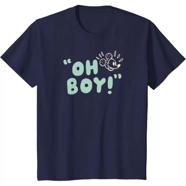 imageAmazon Essentials Mens Mickey Oh Boy TShirt Black SmallNavy Blue