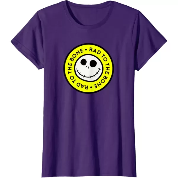 imageAmazon Essentials Mens Nightmare Before Christmas Jack Circle Rad To The Bone TShirt Black Graphic Print SmallPurple