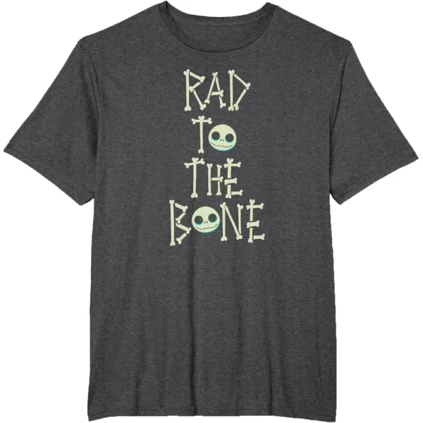 imageAmazon Essentials Nightmare Before Christmas Rad to the Bone TShirtDark Heather Grey