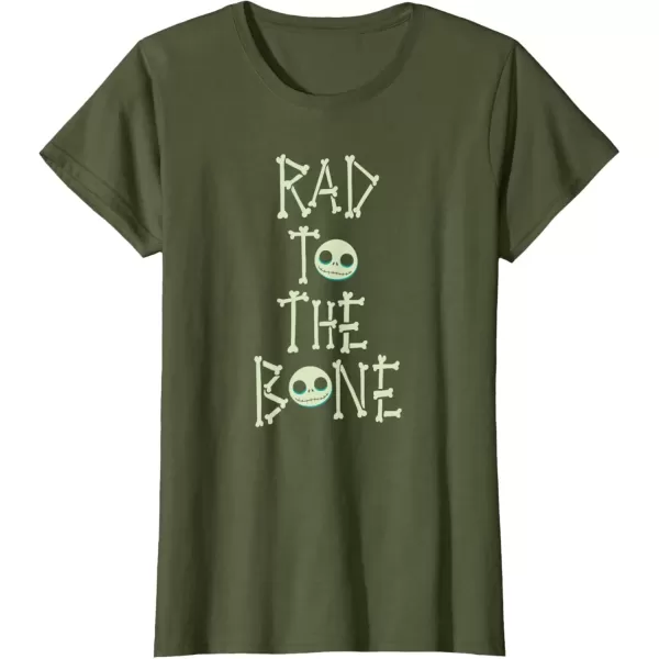 imageAmazon Essentials Nightmare Before Christmas Rad to the Bone TShirtOlive Green