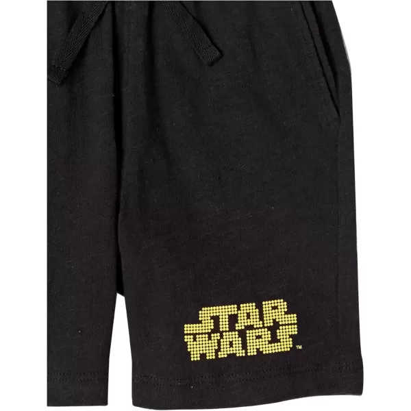 imageAmazon Essentials Disney  Marvel  Star Wars Boys and Toddlers Outfit Sets Previously Spotted Zebra Pack of 5Star Wars Wookiee