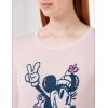 imageAmazon Essentials Disney  Marvel  Star Wars Womens Lightweight Crewneck SweatersMinnie Peace