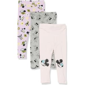 imageAmazon Essentials Disney  Marvel  Star Wars  Frozen  Princess Girls and Toddlers Leggings MultipacksMinnie and Friends