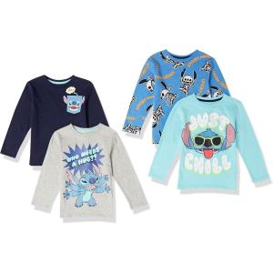 imageAmazon Essentials Disney  Marvel  Star Wars Boys and Toddlers LongSleeve TShirts Previously Spotted Zebra Pack of 4