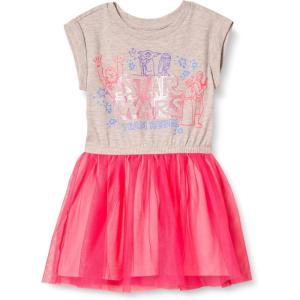 imageAmazon Essentials Disney  Marvel  Star Wars Girls and Toddlers Knit ShortSleeve Tutu DressesDiscontinued ColorsGrey Pink Star Wars Rebel