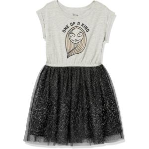 imageAmazon Essentials Disney  Marvel  Star Wars Girls and Toddlers Knit ShortSleeve Tutu DressesDiscontinued ColorsNightmare Sally