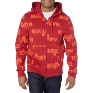 imageAmazon Essentials Disney  Marvel  Star Wars Mens Fleece FullZip Hoodie Sweatshirts Available in Big ampamp TallMarvel Multi Peace