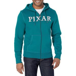 imageAmazon Essentials Disney  Marvel  Star Wars Mens Fleece FullZip Hoodie Sweatshirts Available in Big ampamp TallPixar Logo