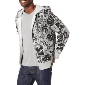 imageAmazon Essentials Disney  Marvel  Star Wars Mens Fleece FullZip Hoodie Sweatshirts Available in Big ampamp TallStar Wars Comic