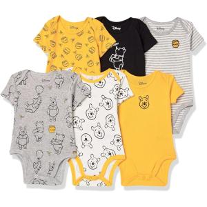 imageAmazon Essentials unisexbaby ShortSleeve BodysuitsWinnie the Pooh Oh Bother