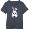 imageAmazon Essentials Star Wars Stormtrooper Spring Easter Bunny Ears TShirtHeather Blue