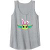 imageAmazon Essentials The Mandalorian Grogu Spring Easter Bunny Ears Tank TopHeather Grey