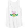 imageAmazon Essentials The Mandalorian Grogu Spring Easter Bunny Ears Tank TopWhite