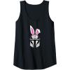 imageAmazon Essentials The Mandalorian Helmet Spring Easter Bunny Ears Tank TopBlack