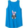 imageAmazon Essentials The Mandalorian Helmet Spring Easter Bunny Ears Tank TopSapphire Blue