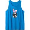 imageAmazon Essentials The Mandalorian Helmet Spring Easter Bunny Ears Tank TopSapphire Blue