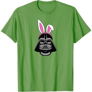 imageAmazon Essentials Star Wars Darth Vader Spring Easter Bunny Ears TShirtGrass Green