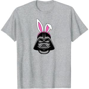 imageAmazon Essentials Star Wars Darth Vader Spring Easter Bunny Ears TShirtHeather Grey