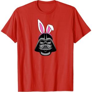 imageAmazon Essentials Star Wars Darth Vader Spring Easter Bunny Ears TShirtRed