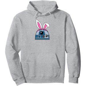 imageAmazon Essentials Star Wars R2D2 Spring Easter Bunny Ears Pullover HoodieHeather Grey