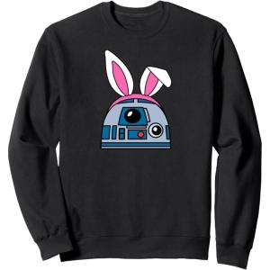 imageAmazon Essentials Star Wars R2D2 Spring Easter Bunny Ears SweatshirtBlack