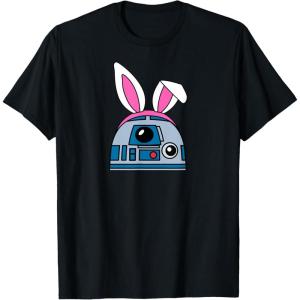 imageAmazon Essentials Star Wars R2D2 Spring Easter Bunny Ears TShirtBlack