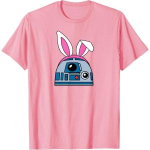 imageAmazon Essentials Star Wars R2D2 Spring Easter Bunny Ears TShirtPink