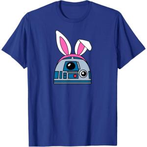 imageAmazon Essentials Star Wars R2D2 Spring Easter Bunny Ears TShirtRoyal Blue