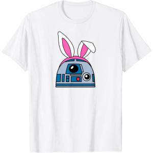 imageAmazon Essentials Star Wars R2D2 Spring Easter Bunny Ears TShirtWhite