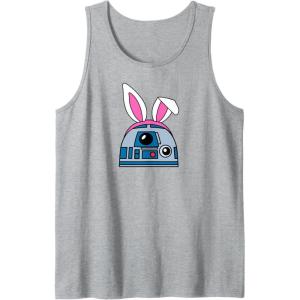 imageAmazon Essentials Star Wars R2D2 Spring Easter Bunny Ears Tank TopHeather Grey