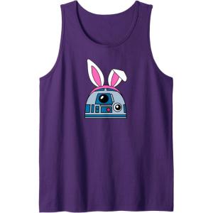 imageAmazon Essentials Star Wars R2D2 Spring Easter Bunny Ears Tank TopPurple