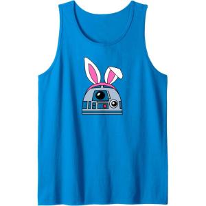 imageAmazon Essentials Star Wars R2D2 Spring Easter Bunny Ears Tank TopSapphire Blue
