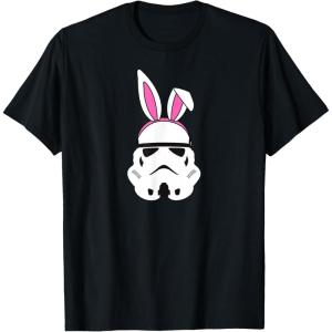 imageAmazon Essentials Star Wars Stormtrooper Spring Easter Bunny Ears TShirtBlack