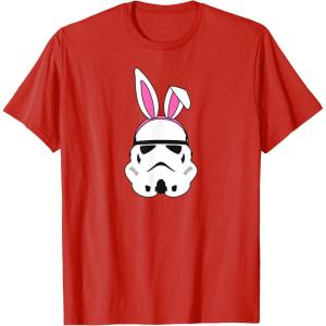 imageAmazon Essentials Star Wars Stormtrooper Spring Easter Bunny Ears TShirtRed