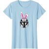 imageAmazon Essentials The Mandalorian Helmet Spring Easter Bunny Ears TShirtBaby Blue