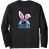 imageAmazon Essentials Star Wars R2D2 Spring Easter Bunny Ears Long Sleeve TShirtBlack