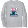 imageAmazon Essentials Star Wars R2D2 Spring Easter Bunny Ears Long Sleeve TShirtHeather Grey