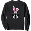 imageAmazon Essentials The Mandalorian Helmet Spring Easter Bunny Ears SweatshirtBlack