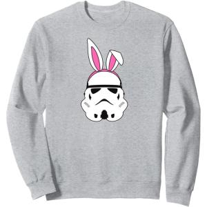 imageAmazon Essentials Star Wars Stormtrooper Spring Easter Bunny Ears SweatshirtHeather Grey