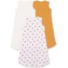 imageAmazon Essentials Unisex Babies Cotton Sleep Sack Baby Sleeping Bag Pack of 3Light Grey HeatherLilac TigerMustard Yellow Dots
