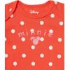 imageAmazon Essentials Disney  Marvel  Star Wars  Princess Baby Girls ShortSleeve Bodysuits Pack of 6Minnie Rainbow Chaser