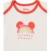 imageAmazon Essentials Disney  Marvel  Star Wars  Princess Baby Girls ShortSleeve Bodysuits Pack of 6Minnie Rainbow Chaser