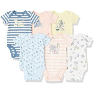 imageAmazon Essentials Disney  Marvel  Star Wars  Princess Baby Girls ShortSleeve Bodysuits Pack of 66pack Alice Tea Party