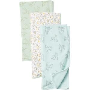 imageAmazon Essentials Disney  Marvel  Star Wars Unisex Kids Swaddle Blankets Pack of 33pack Bambi Nature