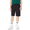 imageAmazon Essentials Boys and Toddlers Uniform Woven FlatFront Shorts Wrinkle Resistant Pack of 3Black